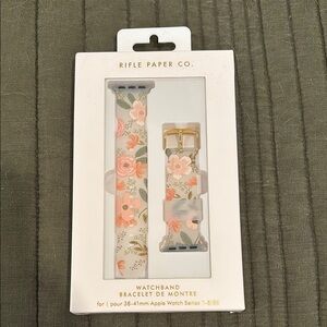 Rifle Paper Co. Pink and Green Floral Watchband